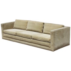 Edward Wormley for Dunbar Tuxedo Sofa on Plinth Base