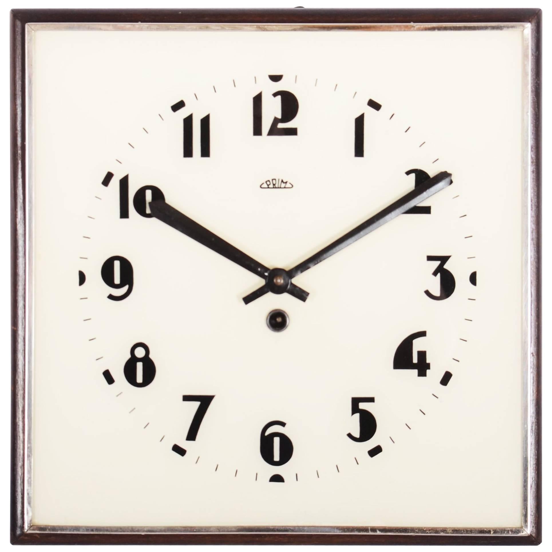Beautiful, Rare Large Bauhaus Wall Clock