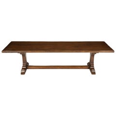 Antique French Trestle Dining Table, circa 1800s