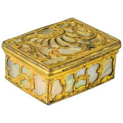 18th Century French Gilt Bronze and Mother-of-Pearl Snuff Box