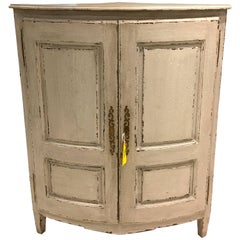 Early 19th Century Antique French Directoire Corner Cabinet "Encoignure"