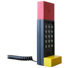 Vintage Ettore Sottsass Enorme Postmodern Telephone 1986 Memphis