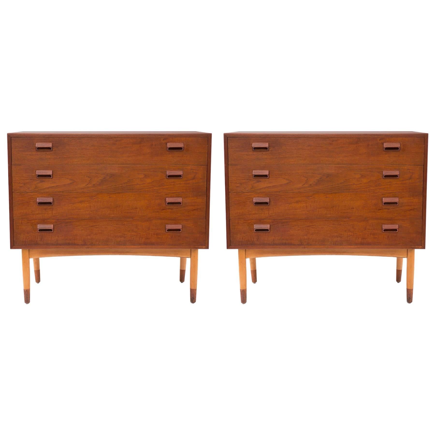 Pair of Borge Mogensen Teak and Beech Chests