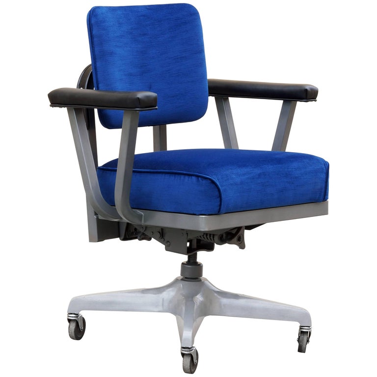 Vintage Steelcase Office Chair, Refinished at 1stdibs