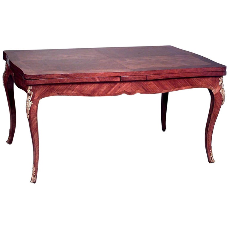 French Louis XV Style Fruitwood Dining Table For Sale