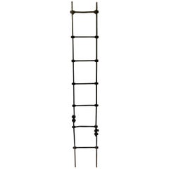 Vintage Folk Art Steel Ladder