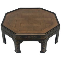 Vintage Chinoiserie Octagonal Coffee Table, 20th Century