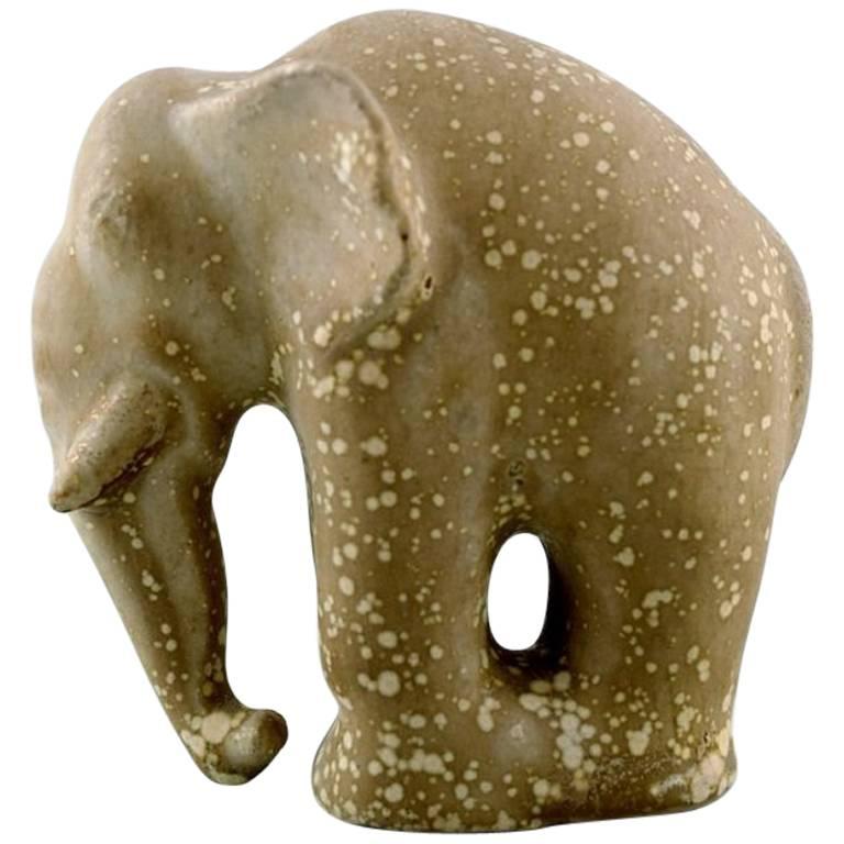 Arne Bang, Ceramics, Rare Elephant, Stamped AB 309