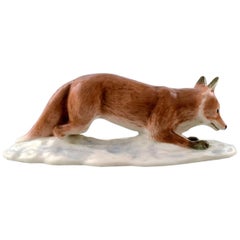 Rare Figure Royal Copenhagen:: Renard:: Design Harald Wiberg Décoration numéro 373