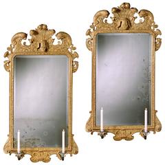 Pair of George I Gesso Mirrors