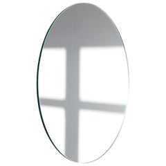 Orbis Round Minimalist Frameless Mirror Floating Effect, Customisable - Small
