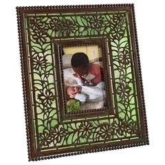 Antique Tiffany Studios "Floral" Picture Frame