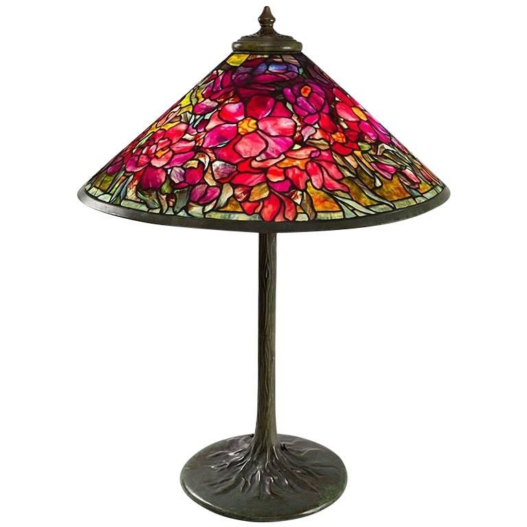 Tiffany Studios New York "Peony Bouquet" Table Lamp