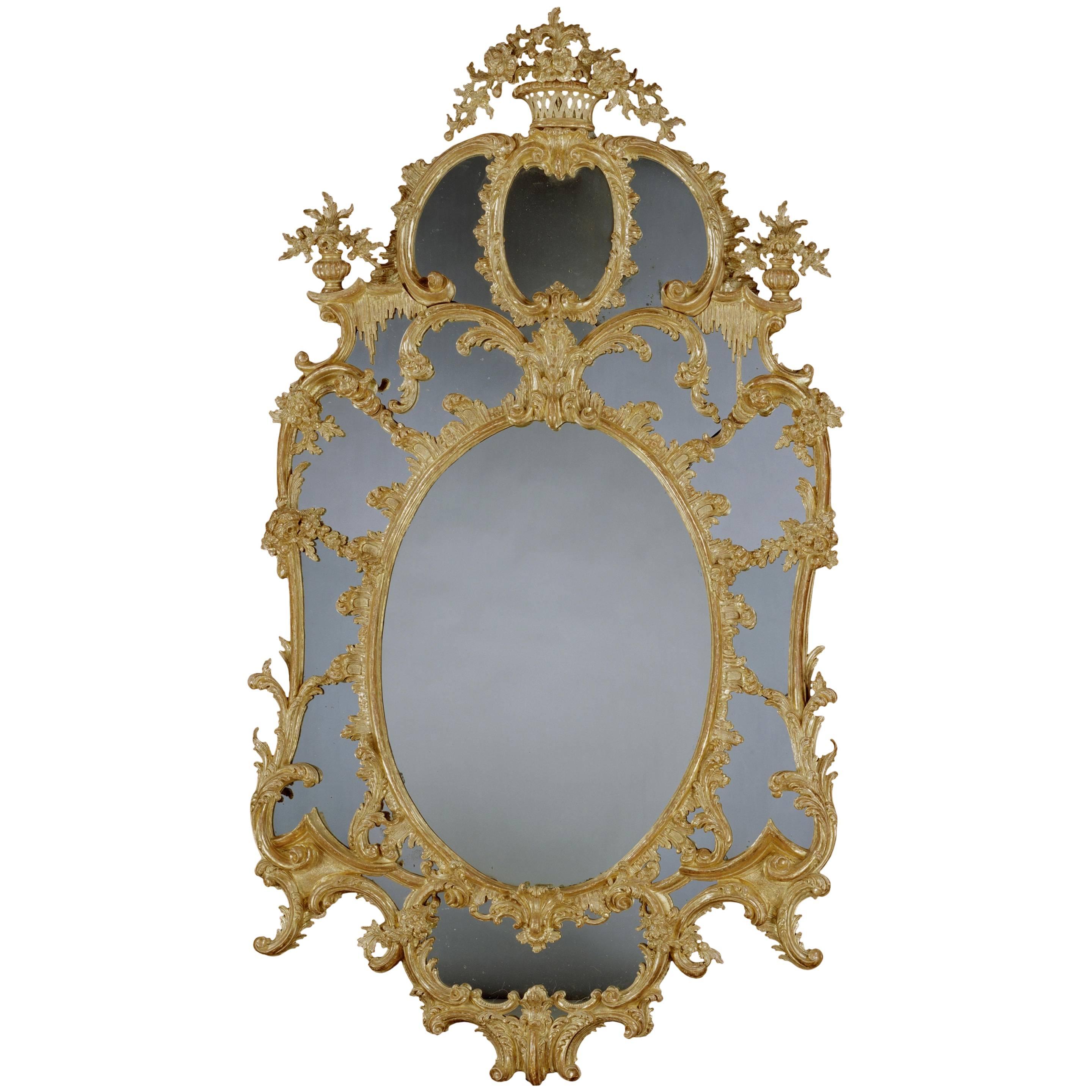 George III Giltwood Mirror For Sale