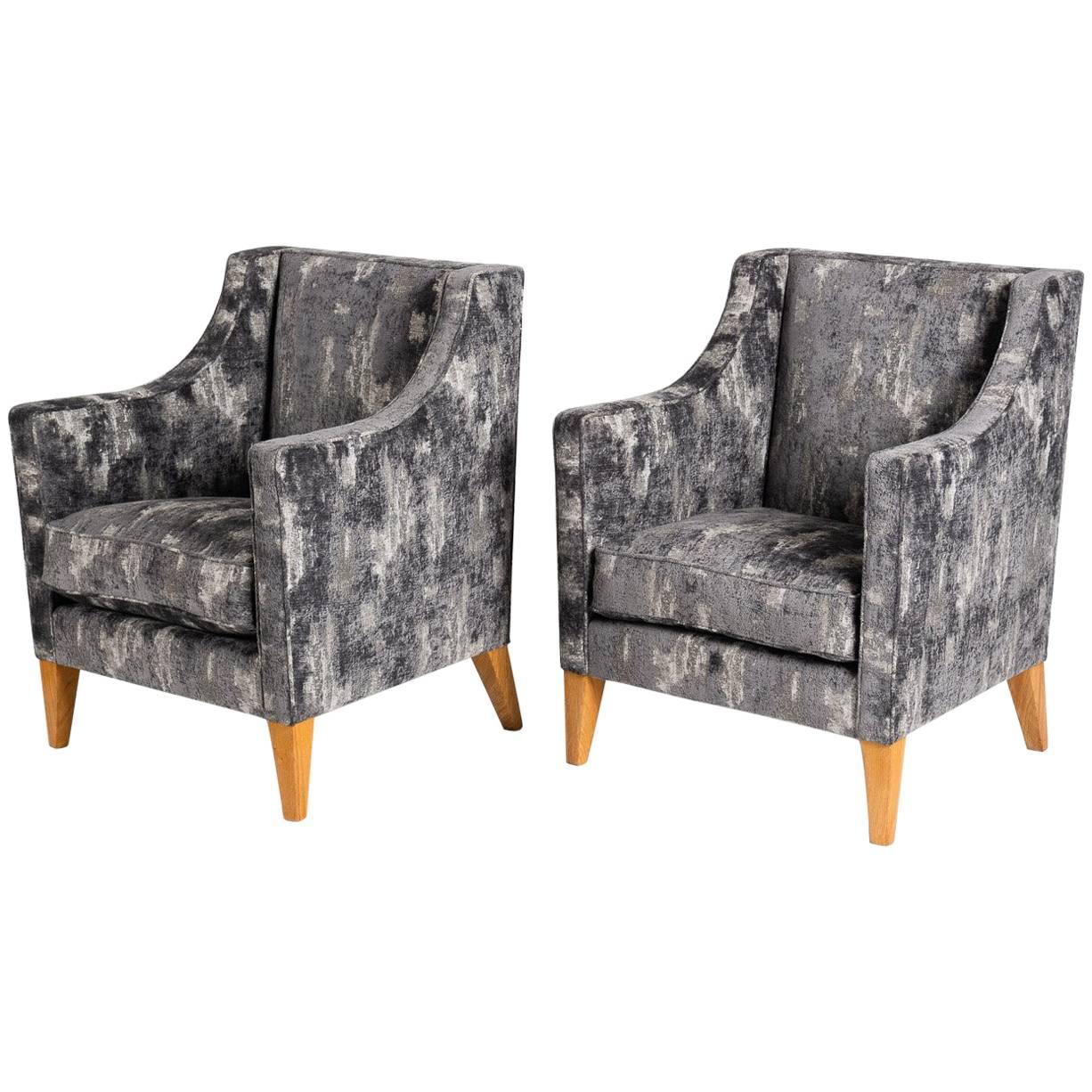 Jacques Quinet, Pair of Armchairs, France, Mid-20th Century For Sale