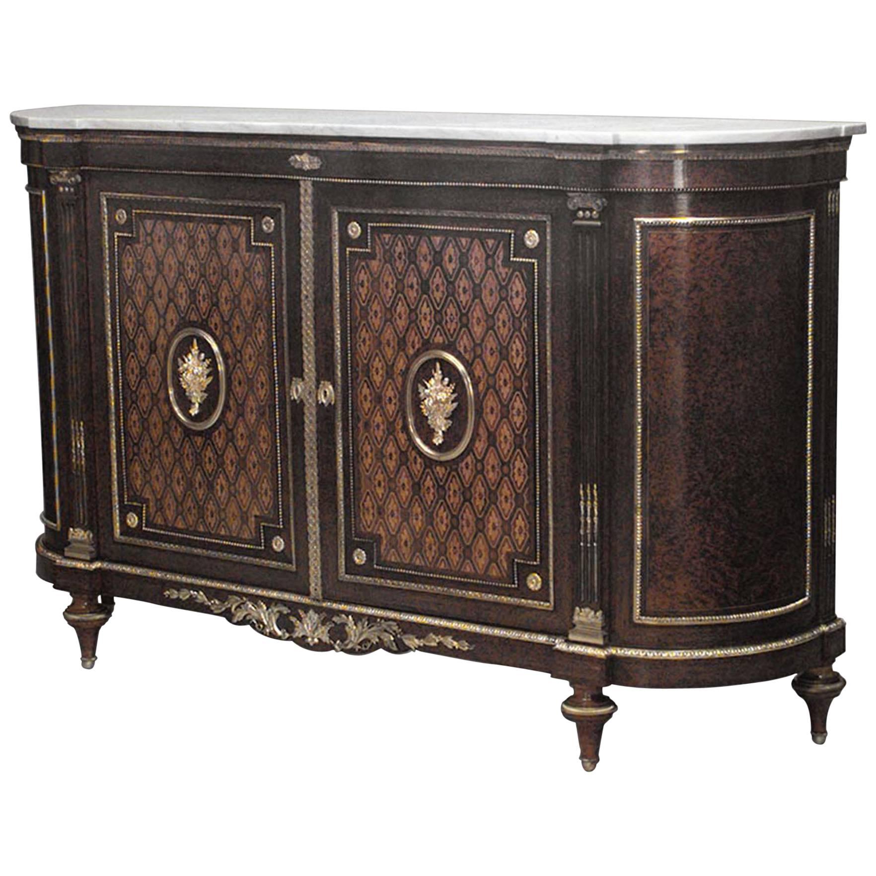 French Louis XVI Style Inlaid Sideboard For Sale