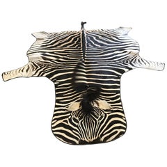 Grade A Equus Burchell Zebra Skin Rug