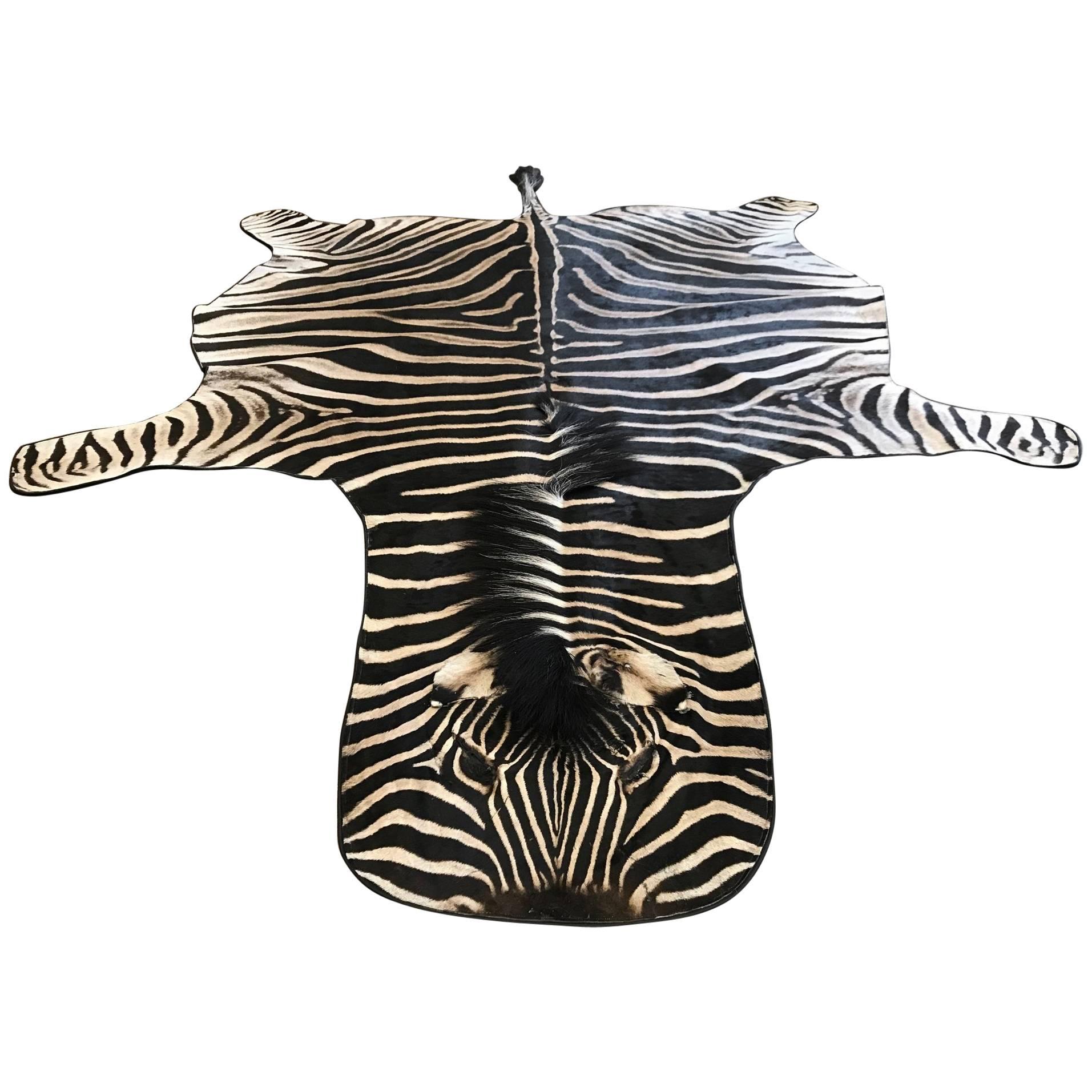 Zebra Skin A 4 For Sale on 1stDibs real cow hide rug, genuine