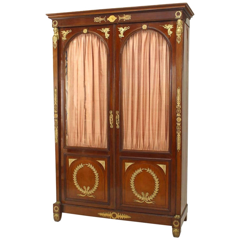 French Empire Style Mahogany Bookcase For Sale at 1stDibs mahogany