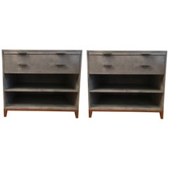 Gray Goat Parchment Side Tables