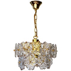 Kalmar Brass and Crystal Pendant