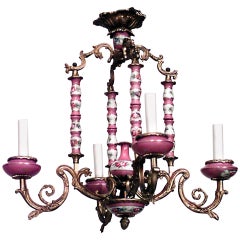 French Louis XV Style Sevres Porcelain Chandelier