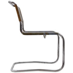 Marcel Breuer B-33 Bauhaus Chrome Chair for Thonet