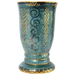 Josef Ekbery Lustre Glaze Decorated Vase for Gustavsberg, Sweden, 1930