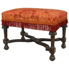 French Louis XIV Style ‘19th Century’ Stained Oak Rectangular Bench
