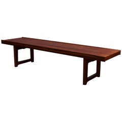 Danish Rosewood Bench or Coffee Table