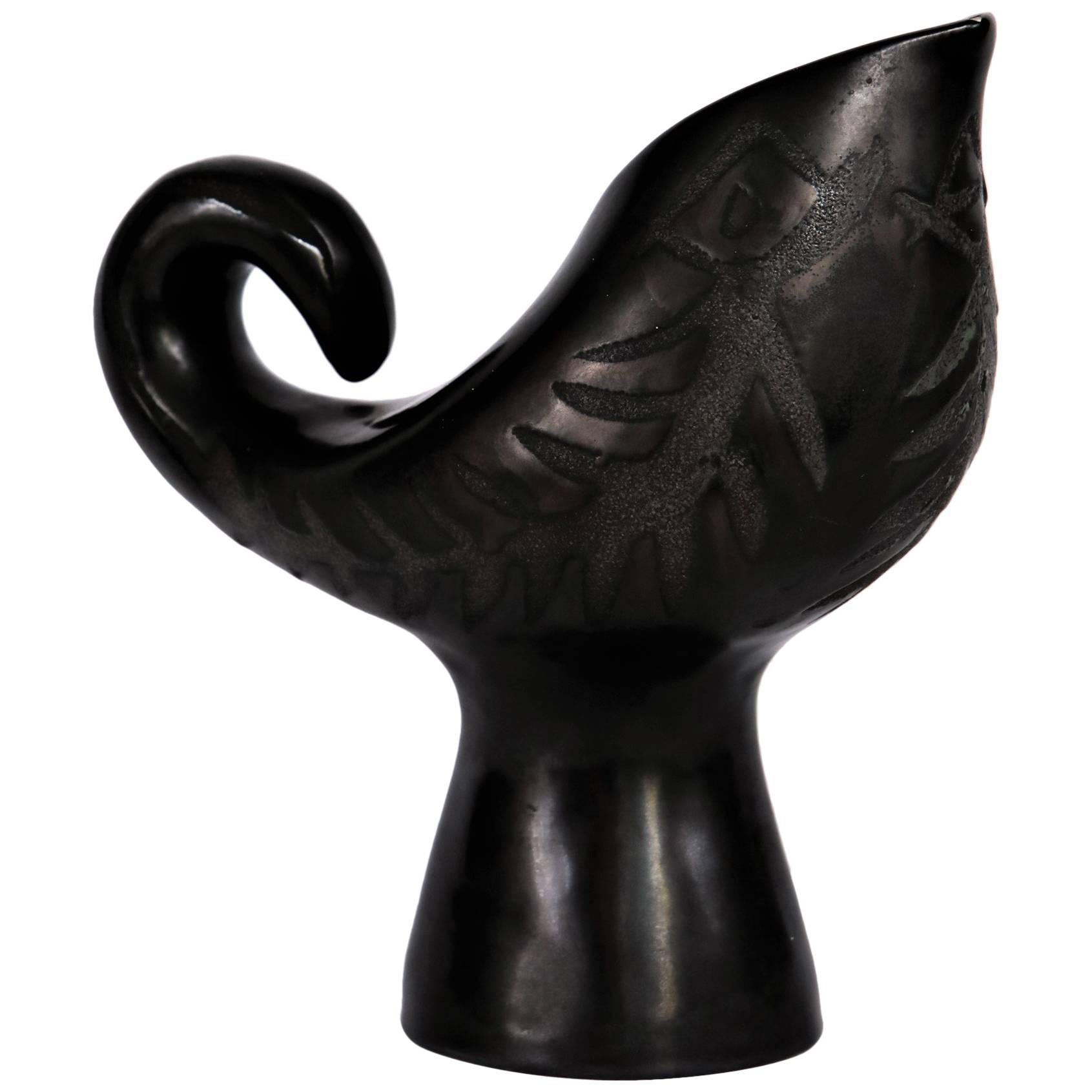 Roger Capron "Vase Oiseau" Ceramic Vessel For Sale