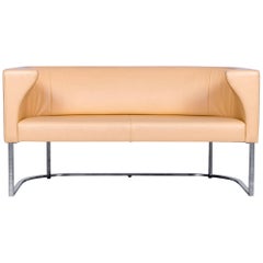 De Sede DS 207 Leather Sofa Ochre Beige Two-Seat