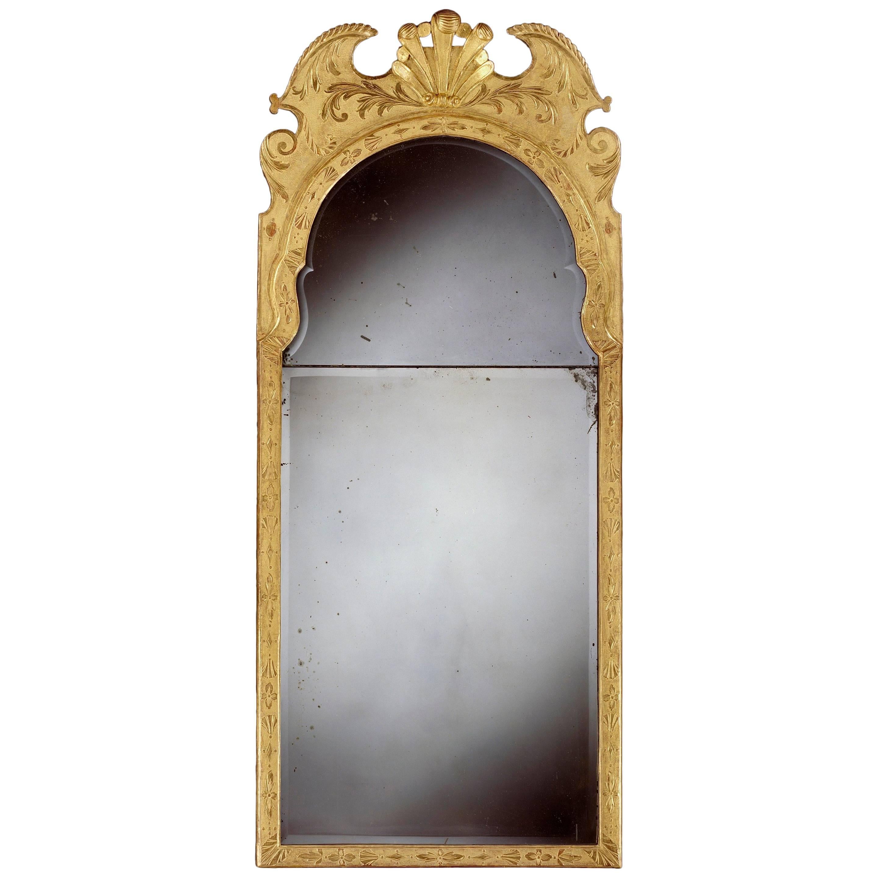 George I Giltwood Pier Glass For Sale