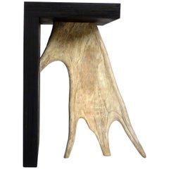 Tabouret Rick Owens Stag T en bois teinté noir