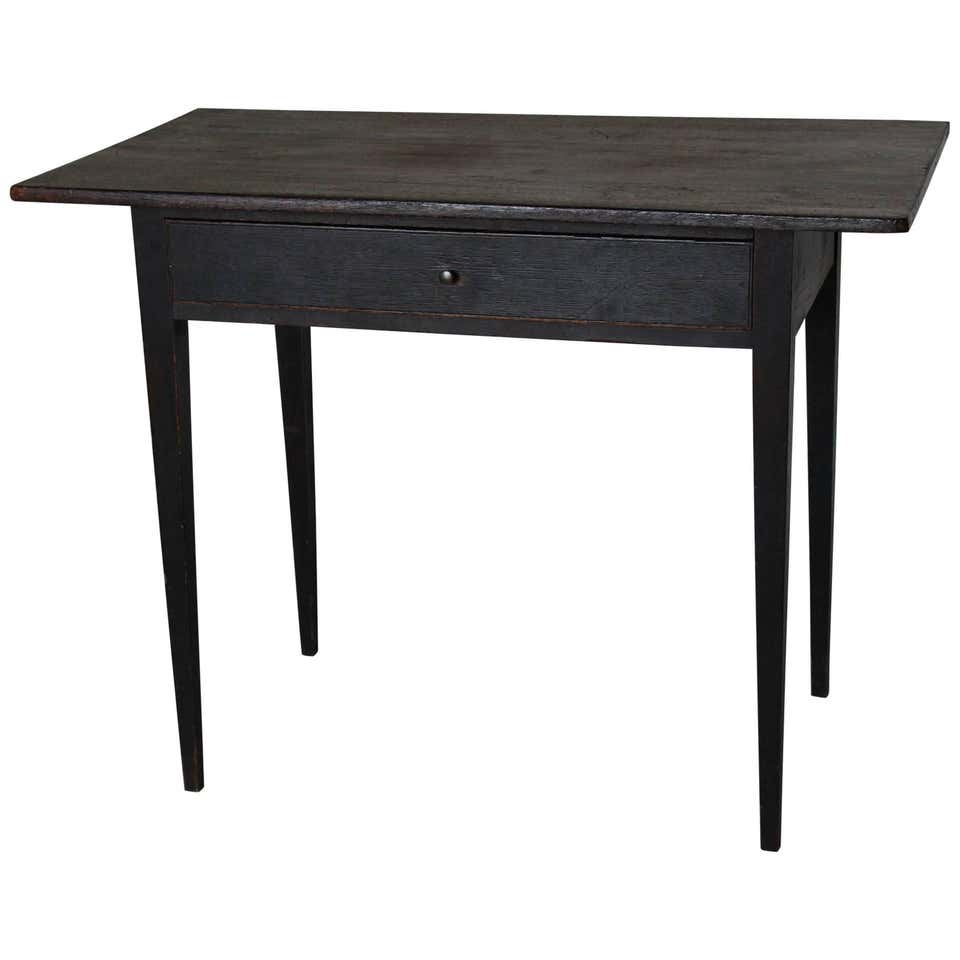 Antique Romanian Black Coffee Table, circa 1850 at 1stdibs