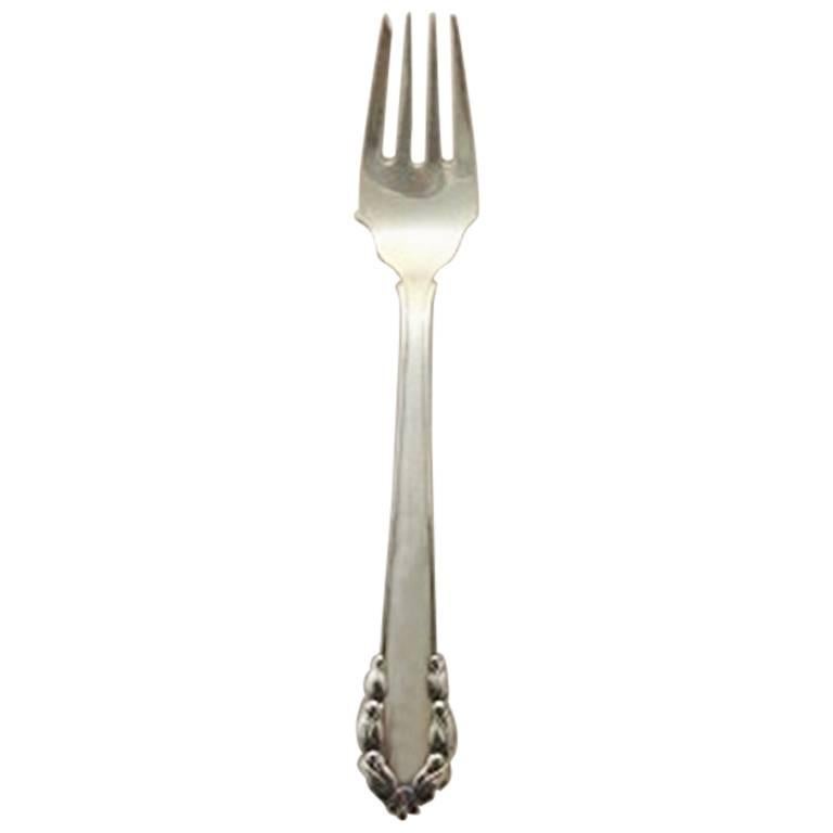 Georg Jensen Lily of the Valley Sterling Silver Salad Fork For Sale