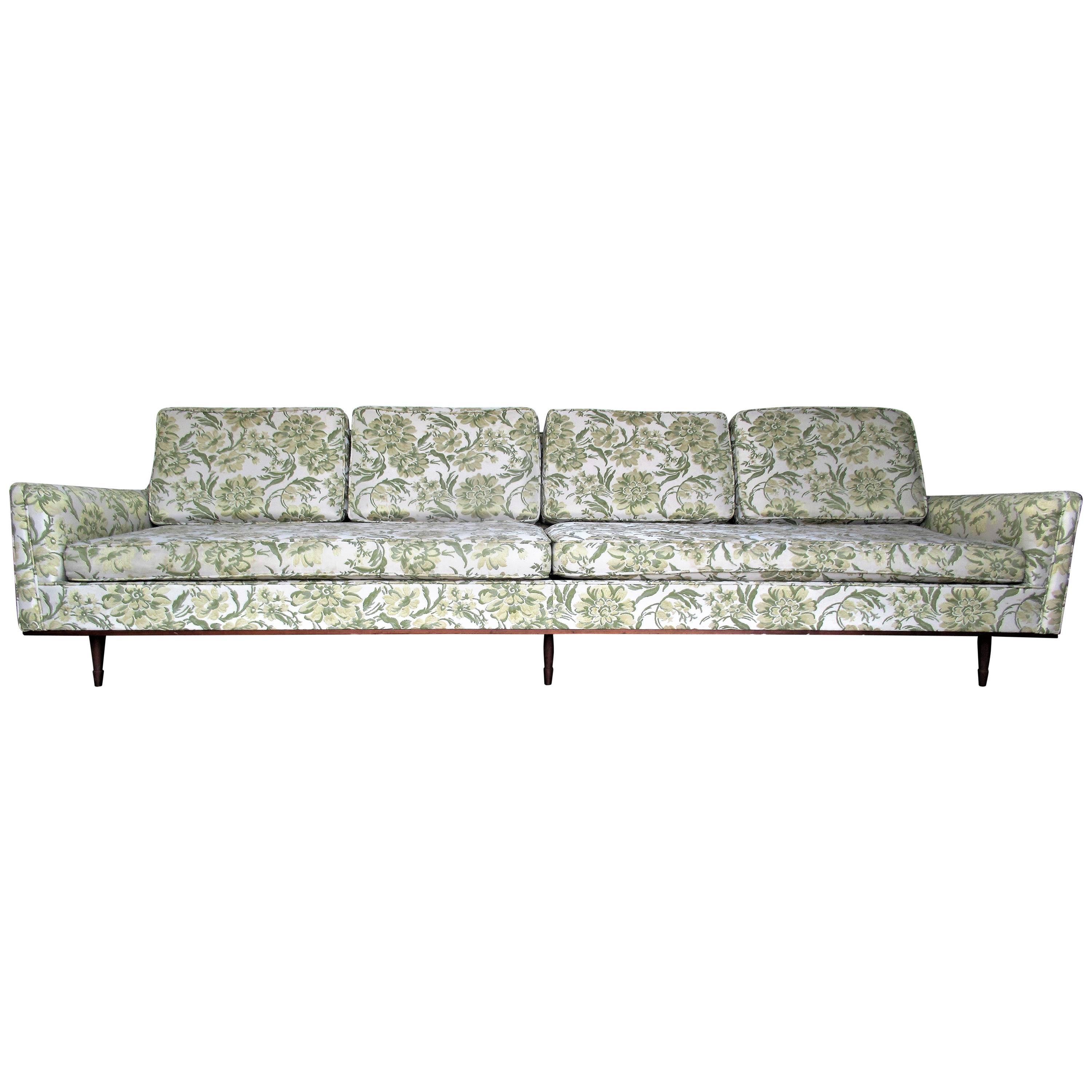  Sleek Elongated Form Sofa in the style of Gio Ponti