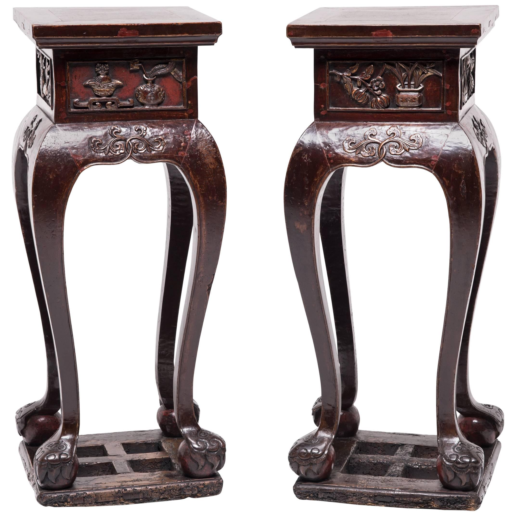 Pair of Mid-19th Century Chinese Plant Stands