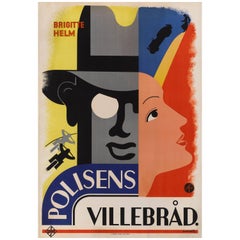 Vintage Die Schonen Tage Von Aranjuez / Polisens Villebrad Original Swedish Film Poster