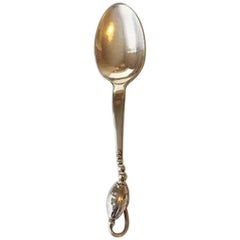 Georg Jensen Sterling Silver Blossom #84 Dessert Spoon No 021