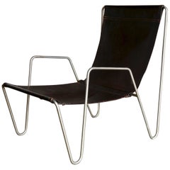 Leather 'Bachelor' Chair by Verner Panton for Fritz Hansen