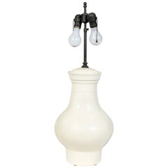Ivory Crackle Glaze Jar Lamp by Rose Tarlow