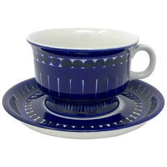 Vintage Arabia of Finland Valencia Cup and Saucer by Ulla Procope