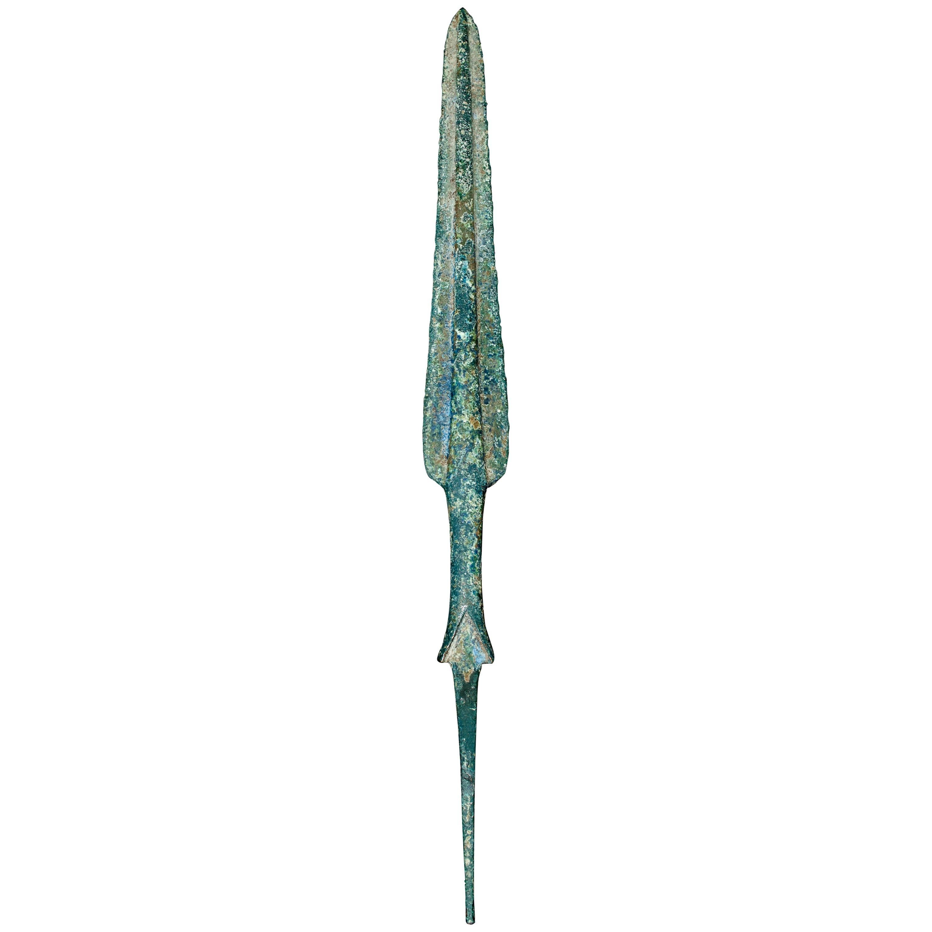 Ancient Luristan Bronze Spear Head // Early Iron Age Weapon