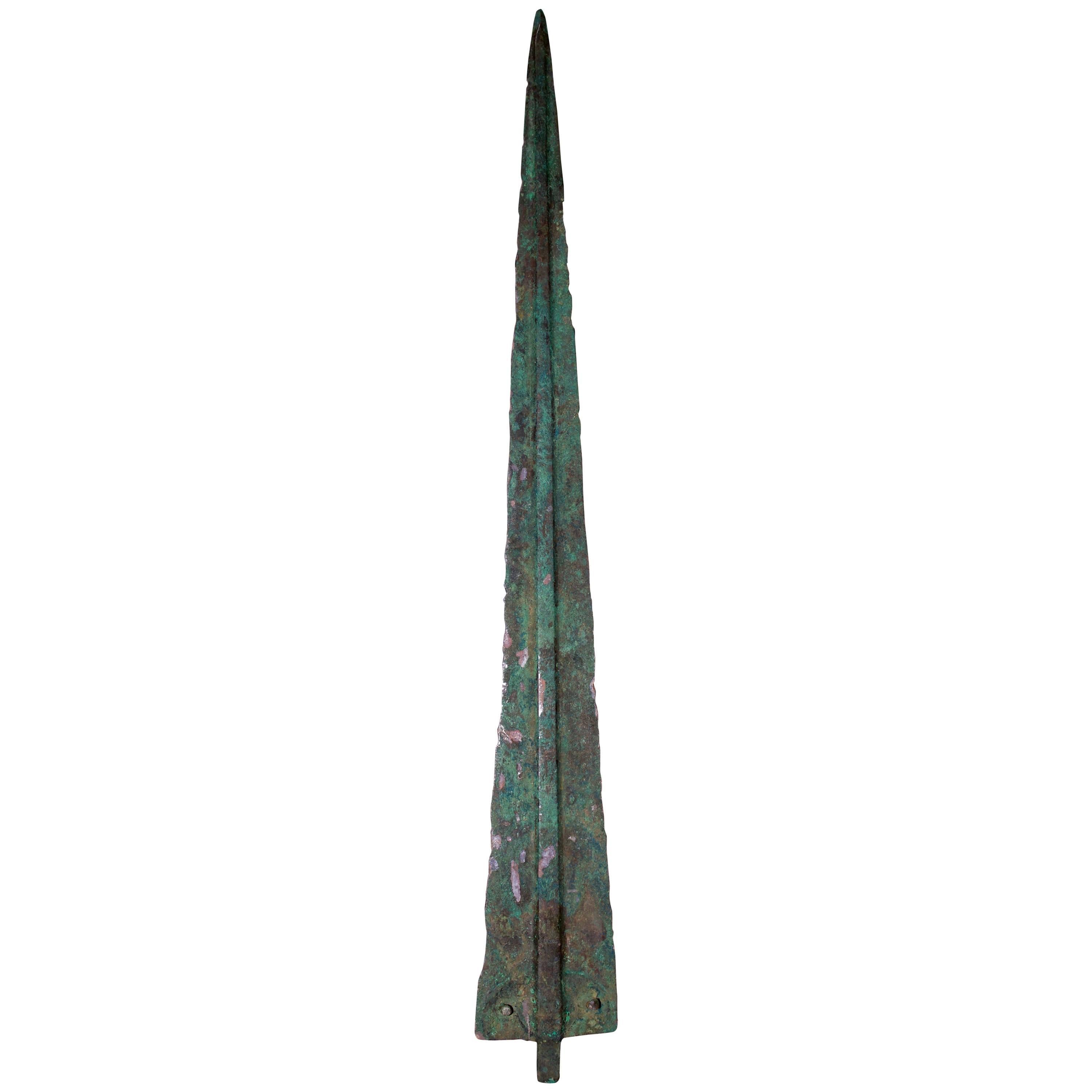 Luristan Bronze Spear Head // Early Iron Age Weapon
