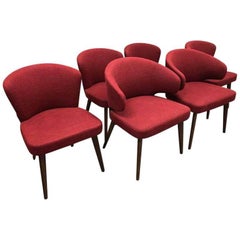Minotti Set of Six Aston Dining Chairs