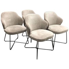 Minotti Set of Four Leslie Dining Chairs