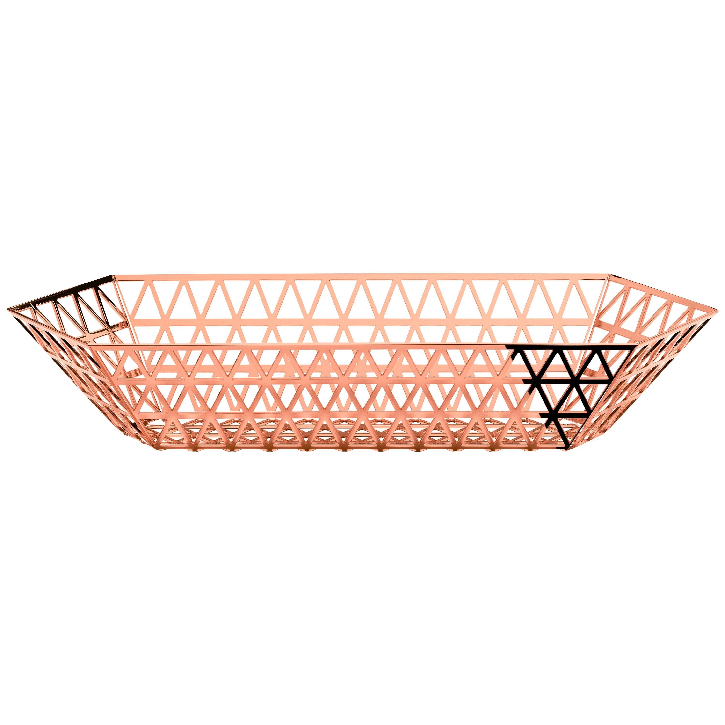 Ghidini 1961 Tip Top Limousine Tray in Rose Gold Finish For Sale