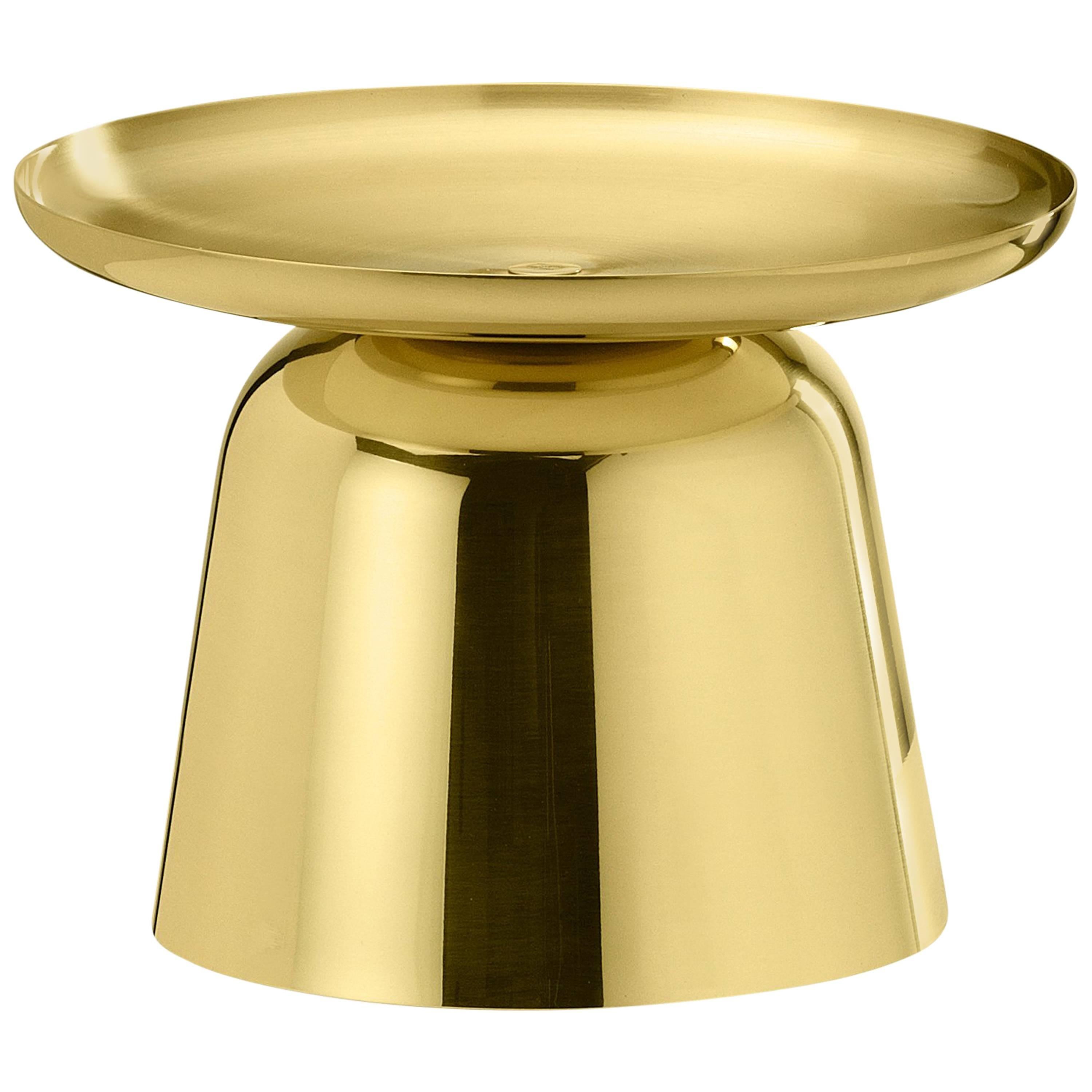 Ghidini 1961 Gil & Luc Small Vase in Polished Brass For Sale