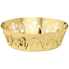Ghidini 1961 Perished Small Bowl in Polished Gold Finish